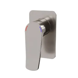 FLOW In Wall Mixer Set Brushed Nickel by Highgrove Bathrooms, a Bathroom Taps & Mixers for sale on Style Sourcebook