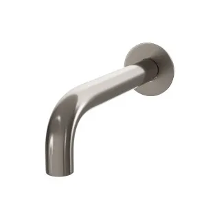 SPIN In Wall Basin Spout Brushed Nickel 200mm by Highgrove Bathrooms, a Bathroom Taps & Mixers for sale on Style Sourcebook