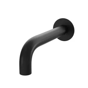 SPIN In Wall Basin Spout Matte Black 200mm by Highgrove Bathrooms, a Bathroom Taps & Mixers for sale on Style Sourcebook