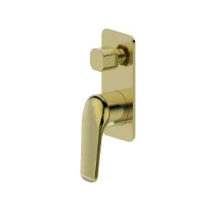 Tela Wall/Shower Diverter Mixer Square Trim Kit Brushed Gold by Haus25, a Laundry Taps for sale on Style Sourcebook
