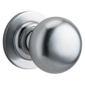 Cambridge Knob Round Rose Brushed Chrome by Iver, a Door Hardware for sale on Style Sourcebook