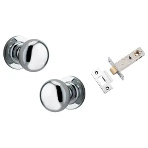 Cambridge Knob Round Rose Passage Kit Polished Chrome by Iver, a Door Hardware for sale on Style Sourcebook