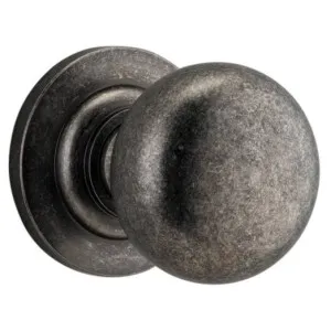 Cambridge Knob Round Rose Distressed Nickel by Iver, a Door Hardware for sale on Style Sourcebook