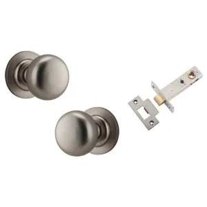Cambridge Knob Round Rose Passage Kit Satin Nickel by Iver, a Door Hardware for sale on Style Sourcebook