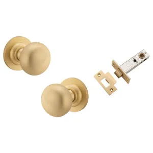 Cambridge Knob Round Rose Passage Kit Brushed Brass by Iver, a Door Hardware for sale on Style Sourcebook