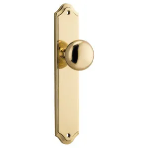 Cambridge Knob Shouldered Backplate Polished Brass by Iver, a Door Hardware for sale on Style Sourcebook