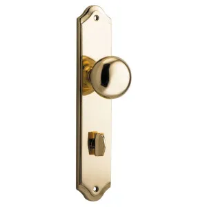 Cambridge Knob Shouldered Backplate Polished Brass by Iver, a Door Hardware for sale on Style Sourcebook