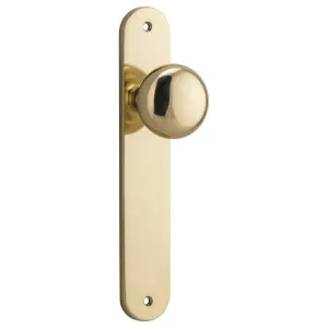 Cambridge Knob Oval Backplate Polished Brass by Iver, a Door Hardware for sale on Style Sourcebook