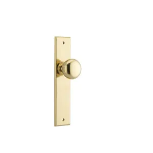 Cambridge Knob Polished Brass Chamfered Backplate by Iver, a Door Hardware for sale on Style Sourcebook