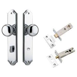Cambridge Knob Shouldered Backplate Privacy Kit w Privacy Turn Polished Chrome by Iver, a Door Hardware for sale on Style Sourcebook