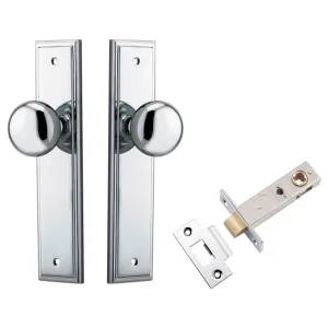 Cambridge Knob Stepped Backplate Passage Kit Polished Chrome by Iver, a Door Hardware for sale on Style Sourcebook