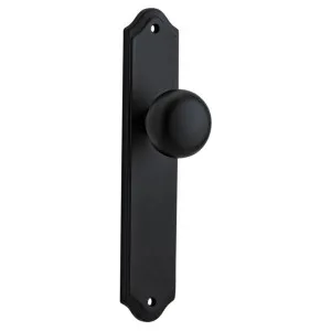 Cambridge Knob Shouldered Backplate Matt Black by Iver, a Door Hardware for sale on Style Sourcebook