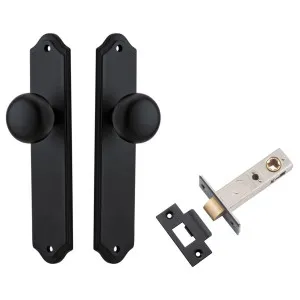 Cambridge Knob Shouldered Backplate Passage Kit Matt Black by Iver, a Door Hardware for sale on Style Sourcebook