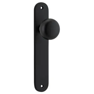 Cambridge Knob Oval Backplate Matt Black by Iver, a Door Hardware for sale on Style Sourcebook