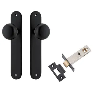 Cambridge Knob Oval Backplate Passage Kit Matt Black by Iver, a Door Hardware for sale on Style Sourcebook
