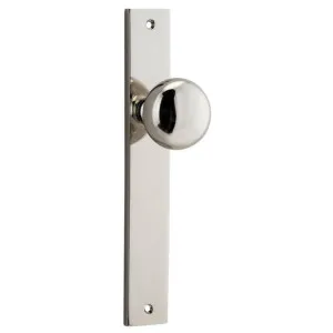 Cambridge Knob Rectangular Backplate Polished Nickel by Iver, a Door Hardware for sale on Style Sourcebook