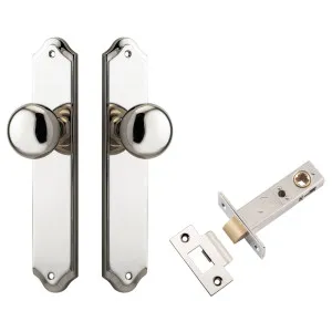 Cambridge Knob Shouldered Backplate Passage Kit Polished Nickel by Iver, a Door Hardware for sale on Style Sourcebook