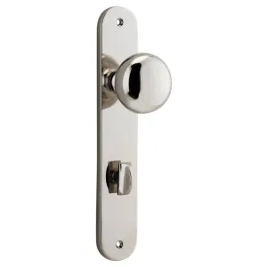 Cambridge Knob Oval Backplate Polished Nickel by Iver, a Door Hardware for sale on Style Sourcebook