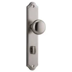 Cambridge Knob Shouldered Backplate Satin Nickel by Iver, a Door Hardware for sale on Style Sourcebook