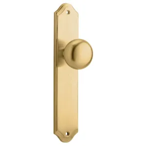 Cambridge Knob Shouldered Backplate Brushed Brass by Iver, a Door Hardware for sale on Style Sourcebook