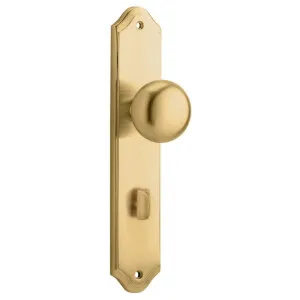 Cambridge Knob Shouldered Backplate Brushed Brass by Iver, a Door Hardware for sale on Style Sourcebook
