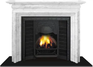 Carlisle Marble Mantel, White by Schots, a Fireplaces & Accessories for sale on Style Sourcebook