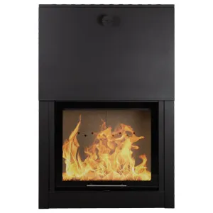 Domina High Lift Up Door 99x55x153cm Heater, Black by Schots, a Fireplaces for sale on Style Sourcebook