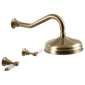 Alamo Shower and Tap Set, Satin Brass PVD by Schots, a Shower Heads & Mixers for sale on Style Sourcebook