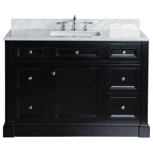 OC Classique 1250mm Marble Top Single Black Freestanding Vanity by Schots, a Vanities for sale on Style Sourcebook