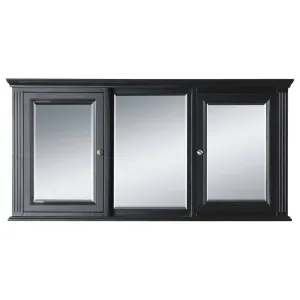 OC Classique 1500mm Black Mirror Cabinet by Schots, a Medicine Cabinets for sale on Style Sourcebook