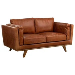 Laguna 2 Seater Leather Sofa, Vintage Saddle by Schots, a Sofas for sale on Style Sourcebook
