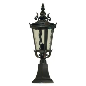 Albany Small Outdoor Pillar Mount, Antique Bronze by Lighting Inspirations, a Lamps for sale on Style Sourcebook
