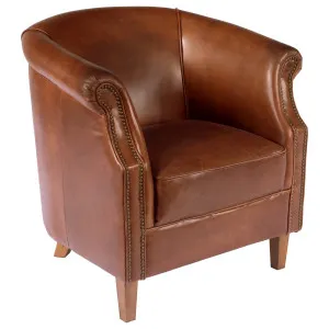 Club Leather Armchair, Vintage Whiskey by Schots, a Chairs for sale on Style Sourcebook