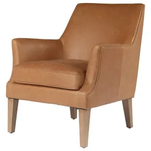 Ellie Leather Armchair, Hazelnut Tan by Schots, a Chairs for sale on Style Sourcebook