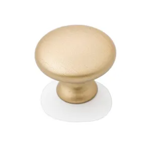 Shaker 30mm Plain Knob, Matt Brushed Brass by Castella, a Cabinet Hardware for sale on Style Sourcebook