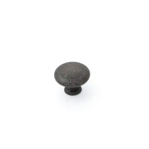 Shaker 35mm Plain Knob, Antique Black by Castella, a Cabinet Hardware for sale on Style Sourcebook