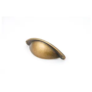 Shaker 64mm Cup Pull, Antique Brass by Castella, a Cabinet Hardware for sale on Style Sourcebook