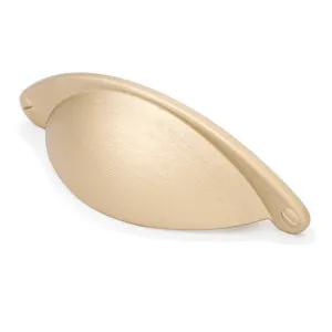 Shaker 64mm Cup Pull, Matt Brushed Brass by Castella, a Door Hardware for sale on Style Sourcebook