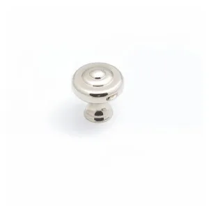 Decade 38mm Fluted Knob, Polished Nickel by Castella, a Cabinet Hardware for sale on Style Sourcebook