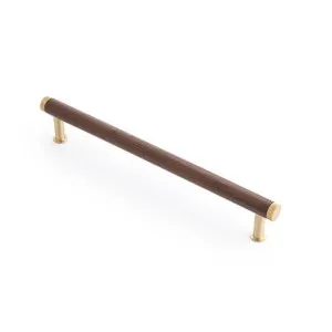 Tundra 192mm Handle, Walnut Satin Brass by Castella, a Cabinet Hardware for sale on Style Sourcebook