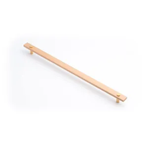 Lenah 416mm Cabinet Handle, European Beech & Polished Gold Face Caps by Castella, a Cabinet Hardware for sale on Style Sourcebook