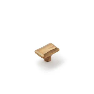 Cast 40x30mm Rectangle Knob, Light Bronze by Castella, a Cabinet Hardware for sale on Style Sourcebook