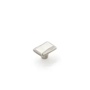 Cast 40x30mm Rectangle Knob, Silver by Castella, a Cabinet Hardware for sale on Style Sourcebook