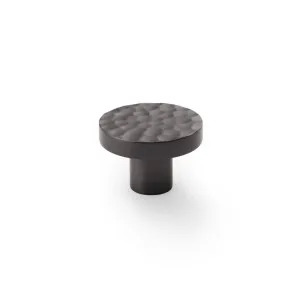 Tarn 38mm Hammered Knob, Gunmetal by Castella, a Cabinet Hardware for sale on Style Sourcebook