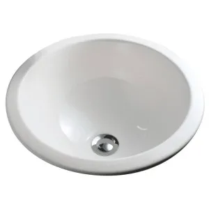 RAK Emma Fully-Inset/Undermounted Basin, Gloss White by Fienza, a Basins for sale on Style Sourcebook