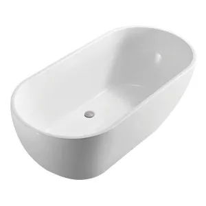 Koko Freestanding Acrylic Bath, 1680mm, Gloss White by Fienza, a Basins for sale on Style Sourcebook