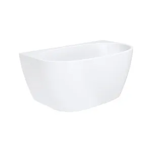 Keeto Back-To-Wall Acrylic Bath, 1300mm, Gloss White by Fienza, a Basins for sale on Style Sourcebook