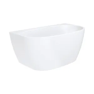Keeto Back-To-Wall Acrylic Bath, 1500mm, Gloss White by Fienza, a Basins for sale on Style Sourcebook