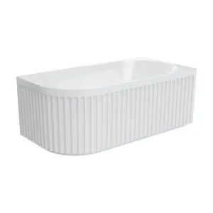 Eleanor Fluted 1500mm Left Hand Corner Bath by Fienza, a Basins for sale on Style Sourcebook