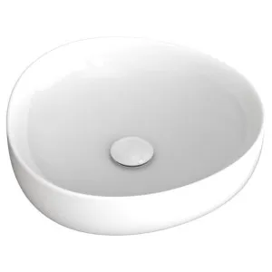 Pebble Small Above Counter Basin, Gloss White by Fienza, a Basins for sale on Style Sourcebook